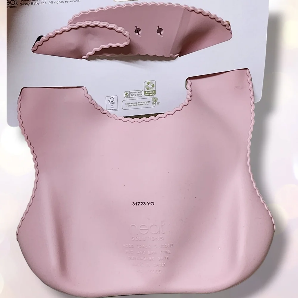 Baby Toddler Kid Silicone Bib / Food Catcher / Waterproof / BPA + Phalates Free